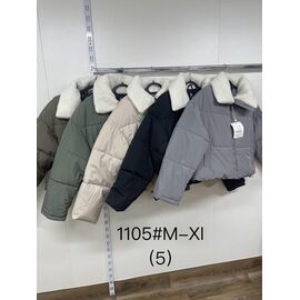 Фотография Куртка женская демисезонная 1105 black р.M-XL "Jacket" недорого оптом от прямого поставщика