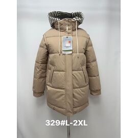 Фотография Куртка женская демисезонная 329 brown р.L-2XL "Jacket" недорого оптом от прямого поставщика