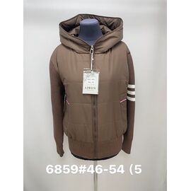 Куртка жіноча демісезонна 6859 brown р.46-54 "Jacket" недорого оптом від прямого постачальника