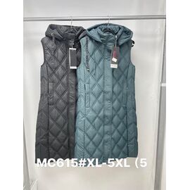 Жилетка жіноча MC615 blue р.XL-5XL "Jacket" недорого оптом від прямого постачальника