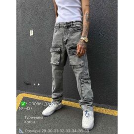 Фотография Джинсы мужские 437 grey р.29-38 "LILY" недорого оптом от прямого поставщика