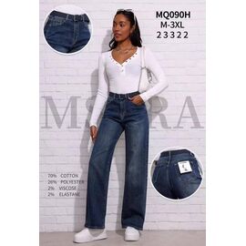 Фотография Джинсы женские MQ090H blue р.M-3XL "Miss Kurry" недорого оптом от прямого поставщика