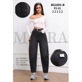 Фотография Джинсы женские BG1091B black р.XS-XL "Miss Kurry" недорого оптом от прямого поставщика