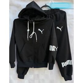 Костюм спортивний підлітковий S743 black р.36-44 "Shon" недорого оптом від прямого постачальника