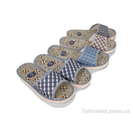 Тапки чоловічі домашні Літо A8954 mix (6 пар р.40-45) "Vladimir" недорого оптом від прямого постачальника