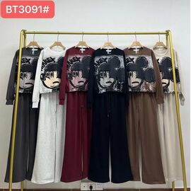 Фотография Свитер женский BT3091 l.grey р.M-XL "FLORA" недорого оптом от прямого поставщика