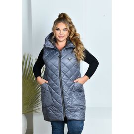 Жилетка жіноча 4023 grey р.54-60 "Iren Veles" недорого оптом від прямого постачальника