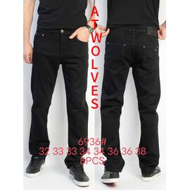 Джинси чоловічі 6936 black р.32-38 "God Baron" недорого оптом від прямого постачальника