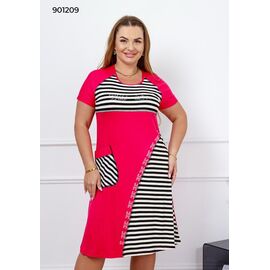 Фотография Платье летнее женское 901209 pink р.2XL-4XL "Fantasy" недорого оптом от прямого поставщика