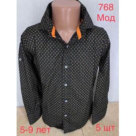 Сорочка дитяча на хлопчика N768-1 black р.5-9 "EMRE" недорого оптом від прямого постачальника