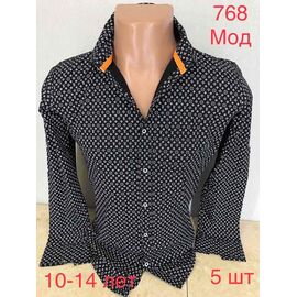 Сорочка дитяча на хлопчика N768-2 black р.10-14 "EMRE" недорого оптом від прямого постачальника
