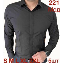 Сорочка чоловіча N221 black р.46-54 "EMRE" недорого оптом від прямого постачальника