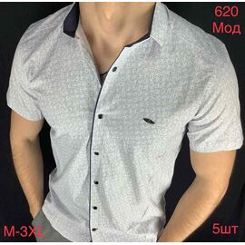 Сорочка чоловіча літня N620 l.blue р.46-54 "EMRE" недорого оптом від прямого постачальника
