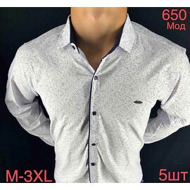 Сорочка чоловіча N650-1 white р.46-54 "EMRE" недорого оптом від прямого постачальника