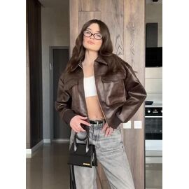 Куртка жіноча демісезонна DM1-2 brown р.S-L "Dorimodes" недорого оптом від прямого постачальника