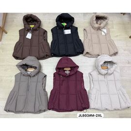 Жилетка жіноча JL803 d.grey р.M-2XL "Dorimodes" недорого оптом від прямого постачальника