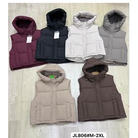 Жилетка жіноча JL806 d.grey р.M-2XL "Dorimodes" недорого оптом від прямого постачальника
