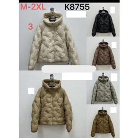 Куртка жіноча демісезонна K8755 d.grey р.M-2XL "Dorimodes" недорого оптом від прямого постачальника