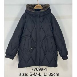 Фотография Куртка женская демисезонная 7769-1 black р.S-L "Immei" недорого оптом от прямого поставщика