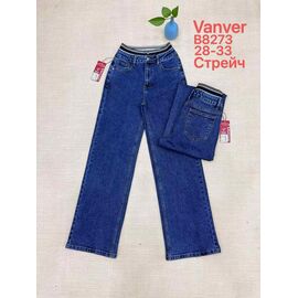 Джинси жіночі B8273 blue р.28-33 "Vanver" недорого оптом від прямого постачальника