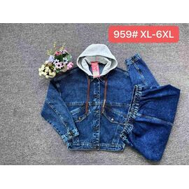 Куртка жіноча демісезонна 959 blue р.XL-6XL "Vanver" недорого оптом від прямого постачальника