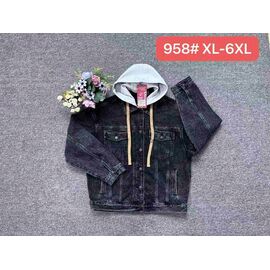 Куртка жіноча демісезонна 958 black р.XL-6XL "Vanver" недорого оптом від прямого постачальника