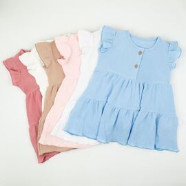 Сукня дитяча легка на дівчинку 18-01 l.blue р.80-92 "Webi" недорого оптом від прямого постачальника