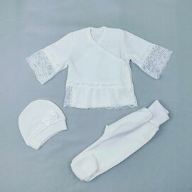 Комплект дитячий на дівчинку 32-01 milk р.56 "Webi" недорого оптом від прямого постачальника