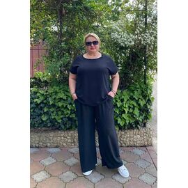 Фотография Костюм женский 802 black р.50-60 "ZLATA" недорого оптом от прямого поставщика