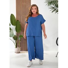 Фотография Костюм женский 802 blue р.50-60 "ZLATA" недорого оптом от прямого поставщика