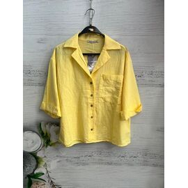 Сорочка жіноча літня 8556 yellow р.S-L "SHEPARIS" недорого оптом від прямого постачальника