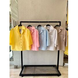 Сорочка жіноча літня 8560 beige р.S-L "SHEPARIS" недорого оптом від прямого постачальника