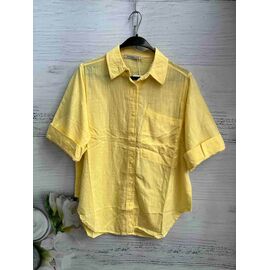 Сорочка жіноча літня 8577 yellow р.S-L "SHEPARIS" недорого оптом від прямого постачальника