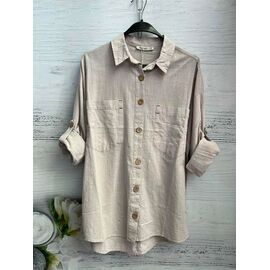 Фотография Рубашка женская 8600 beige р.S-L "SHEPARIS" недорого оптом от прямого поставщика