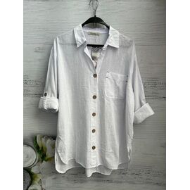 Фотография Рубашка женская 8604 white р.S-L "SHEPARIS" недорого оптом от прямого поставщика