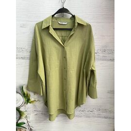 Сорочка жіноча 8607 khaki р.S-XL "SHEPARIS" недорого оптом від прямого постачальника