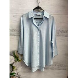 Сорочка жіноча 8609 l.blue р.S-XL "SHEPARIS" недорого оптом від прямого постачальника