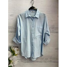 Сорочка жіноча 8619 l.blue р.S-XL "SHEPARIS" недорого оптом від прямого постачальника