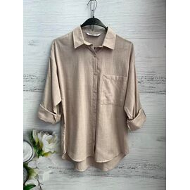 Сорочка жіноча 8621 beige р.S-XL "SHEPARIS" недорого оптом від прямого постачальника