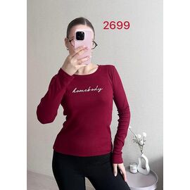 Светр жіночий 2699 wine р.42-46 "FSN" недорого оптом від прямого постачальника