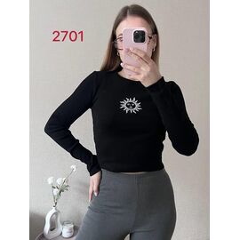 Светр жіночий 2701 black р.42-46 "FSN" недорого оптом від прямого постачальника