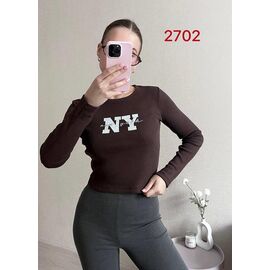 Светр жіночий 2702 d.brown р.42-46 "FSN" недорого оптом від прямого постачальника