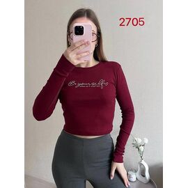 Светр жіночий 2705 wine р.42-46 "FSN" недорого оптом від прямого постачальника