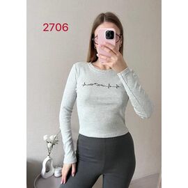 Светр жіночий 2706 l.grey р.42-46 "FSN" недорого оптом від прямого постачальника