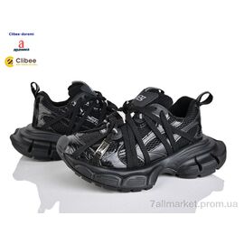Кросівки дитячі модні Весна/осінь D68037 black (6 пар р.35-40) "Clibee-Doremi" недорого оптом від прямого постачальника