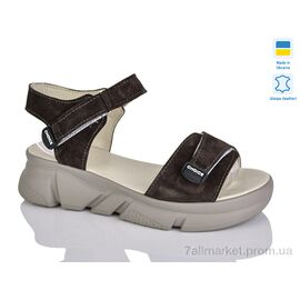 Фотография Босоножки женские летние Лето 701-25 корич.з. (6 пар р.36-40) "Sali" недорого оптом от прямого поставщика