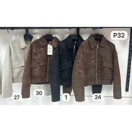 Куртка жіноча демісезонна P32-24 d.grey р.S-L "Yafeier" недорого оптом від прямого постачальника