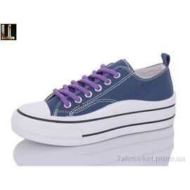 Фотография Кеды женские стильные Весна/осень G610-2 (8 пар р.37-41) "Lilin" недорого оптом от прямого поставщика