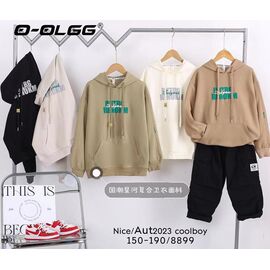 Фотография Худи детский на мальчика 8899 l.beige р.9-13 "Фунтик" недорого оптом от прямого поставщика