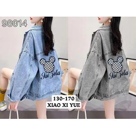 Куртка дитяча демісезонна на дівчинку 98014 grey р.8-12 "Фунтик" недорого оптом від прямого постачальника